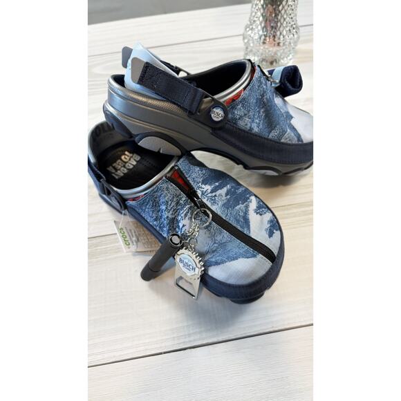 Crocs Busch Light Beer M7 W9 All Terrain Clogs Bottle Opener Torch Koozie Shoe main image 11